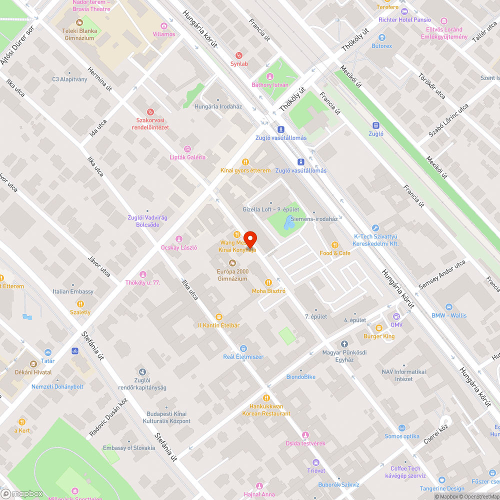 Kidöntött tábla bejelentés helye