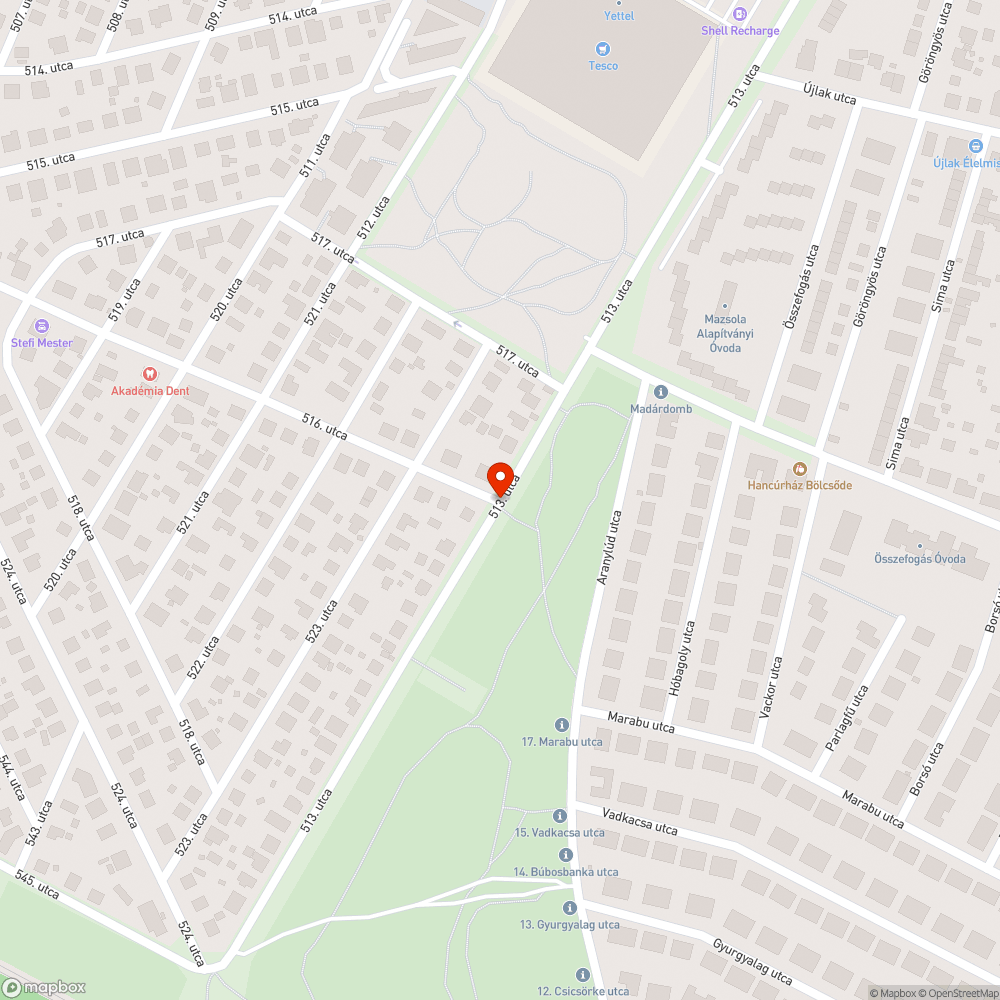 Tábla bejelentés helye