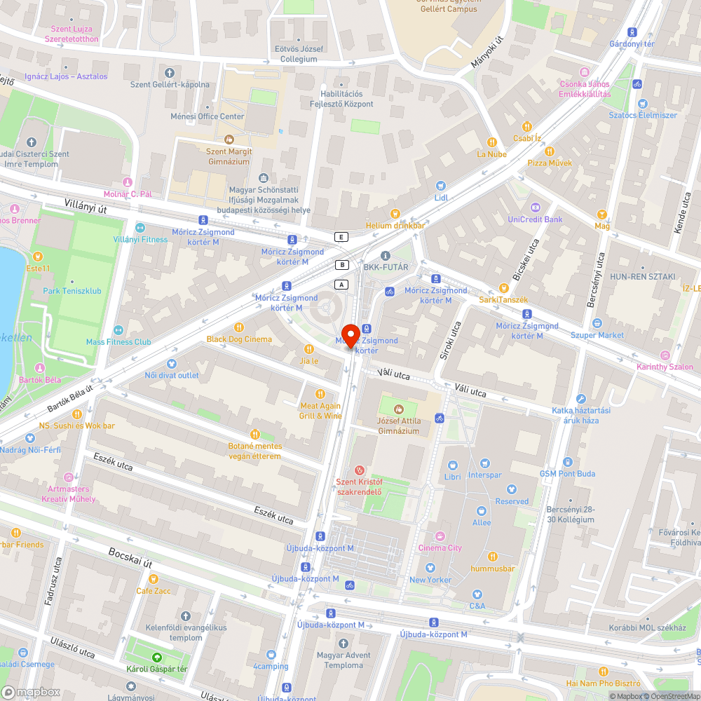 Gyalogátkelő a Körtéren bejelentés helye