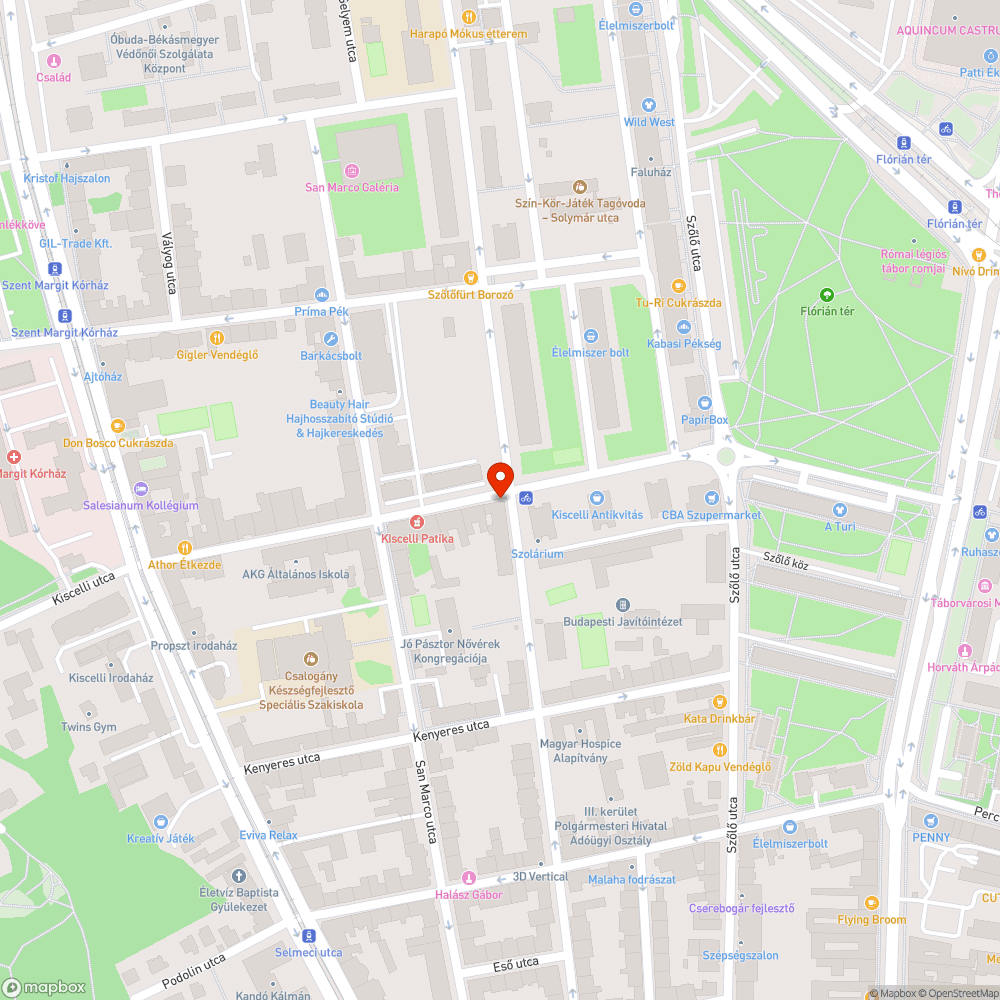 Pocsolya bejelentés helye