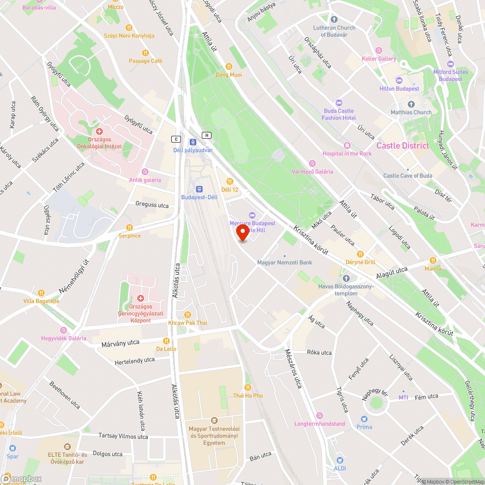 Szeméttel borított parkos rész bejelentés helye