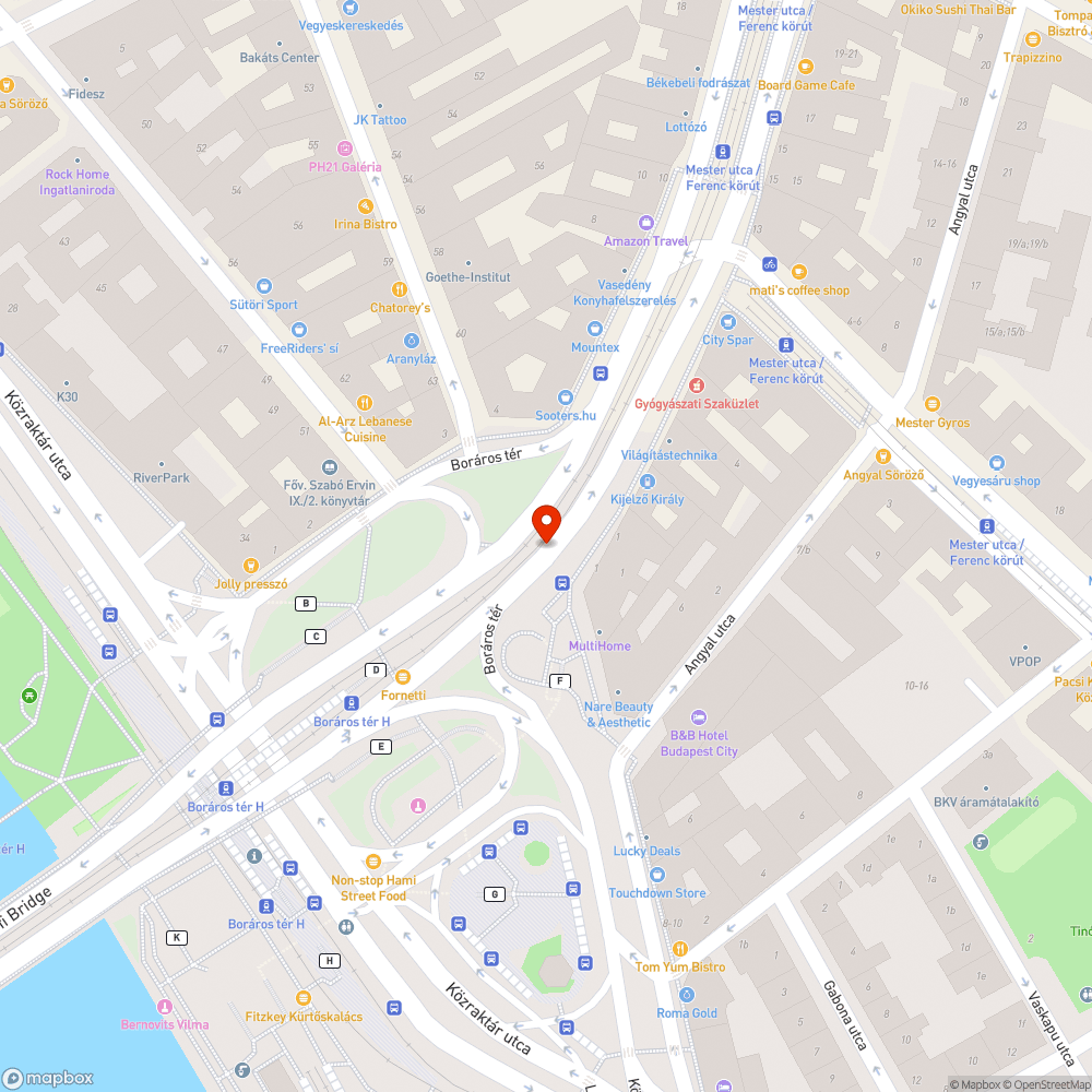 Telefonfülkék bejelentés helye