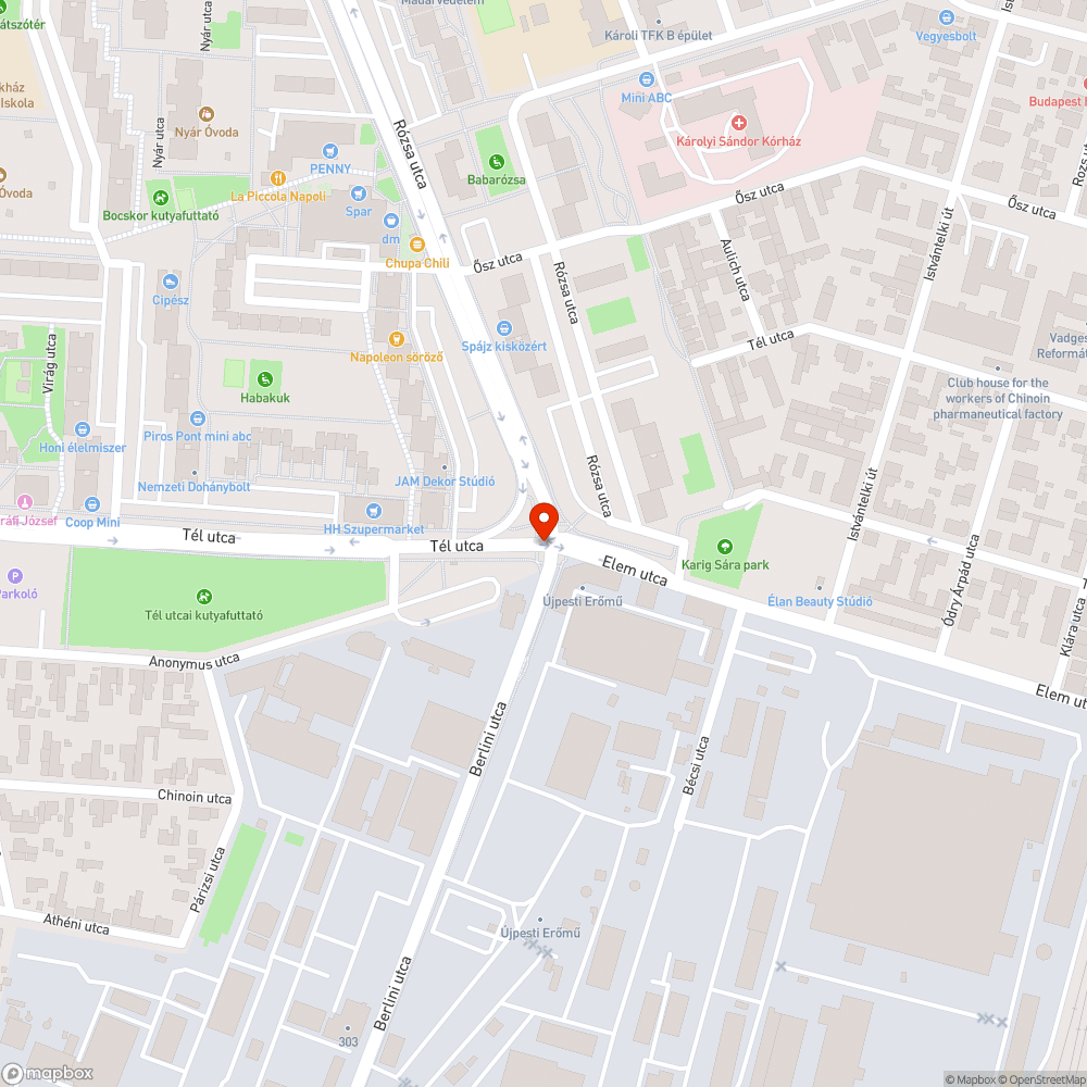 Lekopott kanyarodósáv bejelentés helye