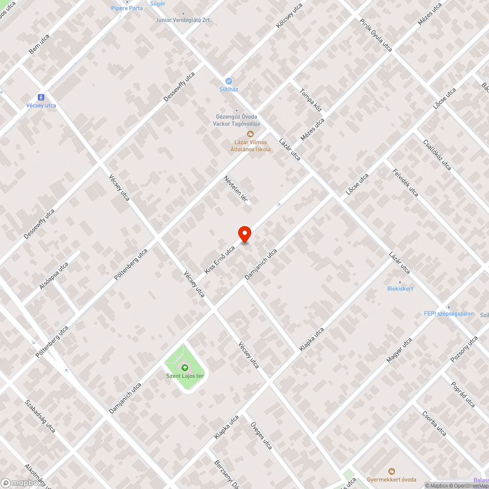 Fatörzsek bejelentés helye