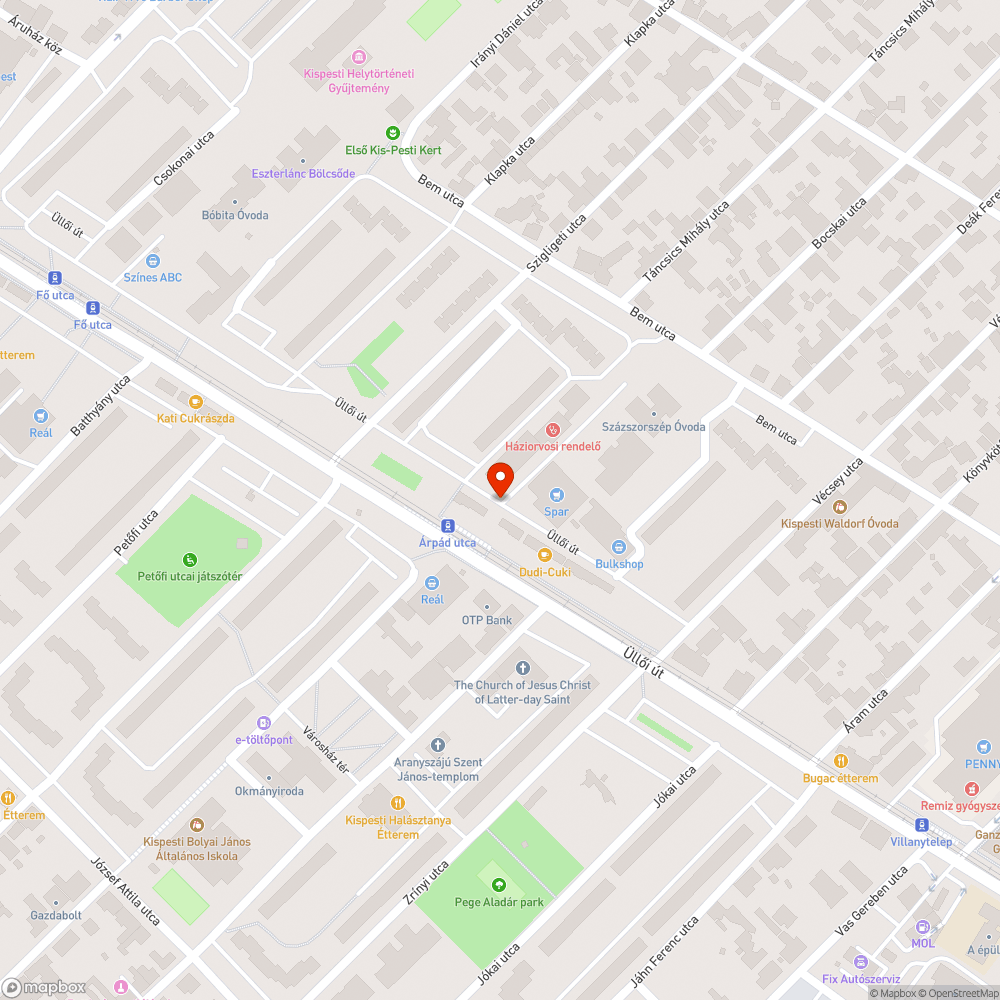 Megdölt korlát bejelentés helye