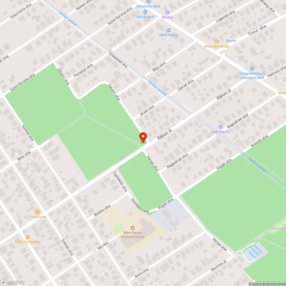 Graffiti bejelentés helye