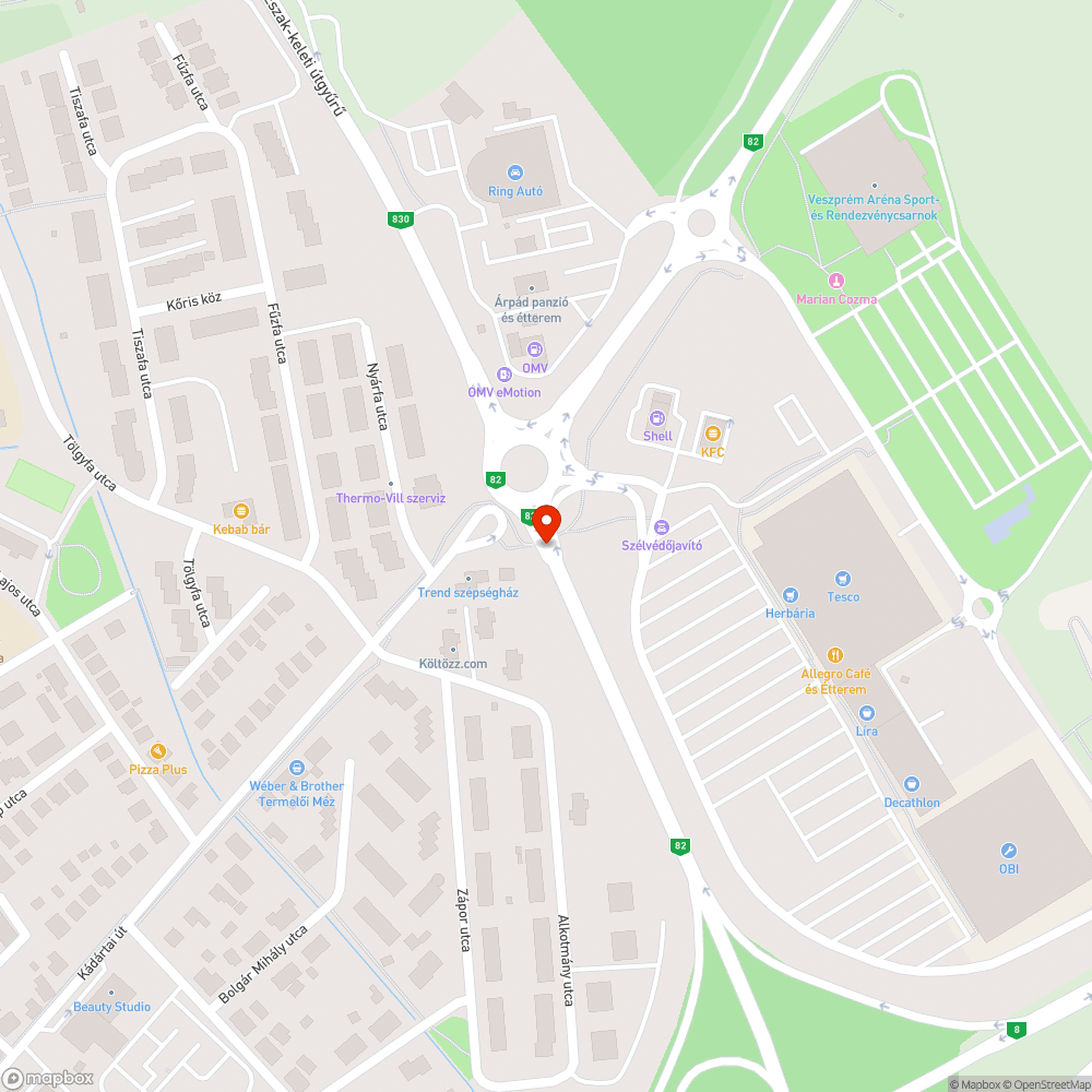 Beláthatatlan aluljáró bejelentés helye