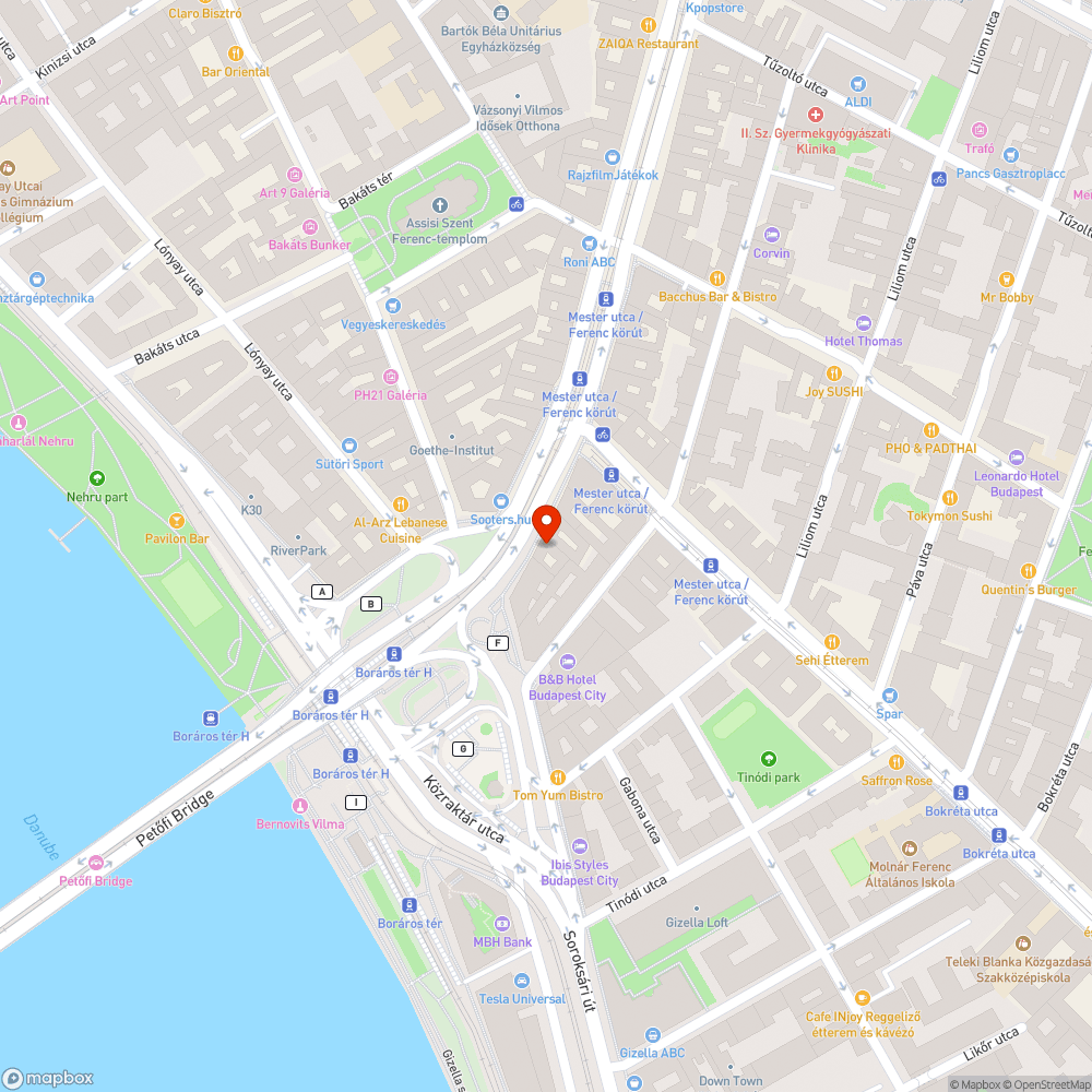 parkolóórán parkol bejelentés helye