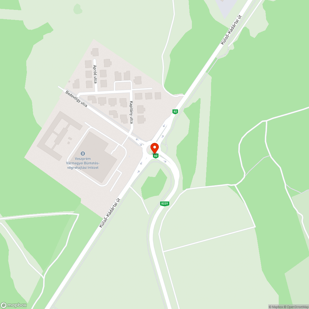 Az átkelésről a 82-esen a Bedevölgynél bejelentés helye