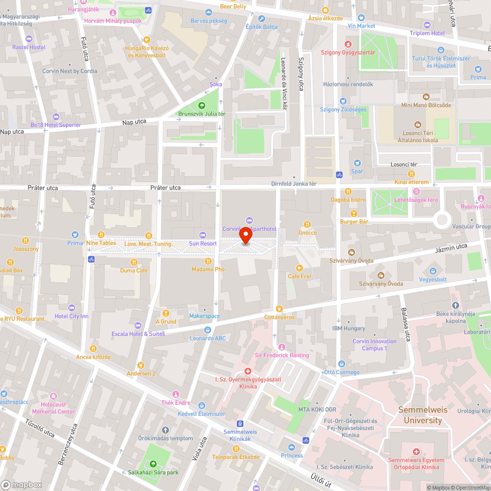 Parlagfű a Corvin sétányon bejelentés helye