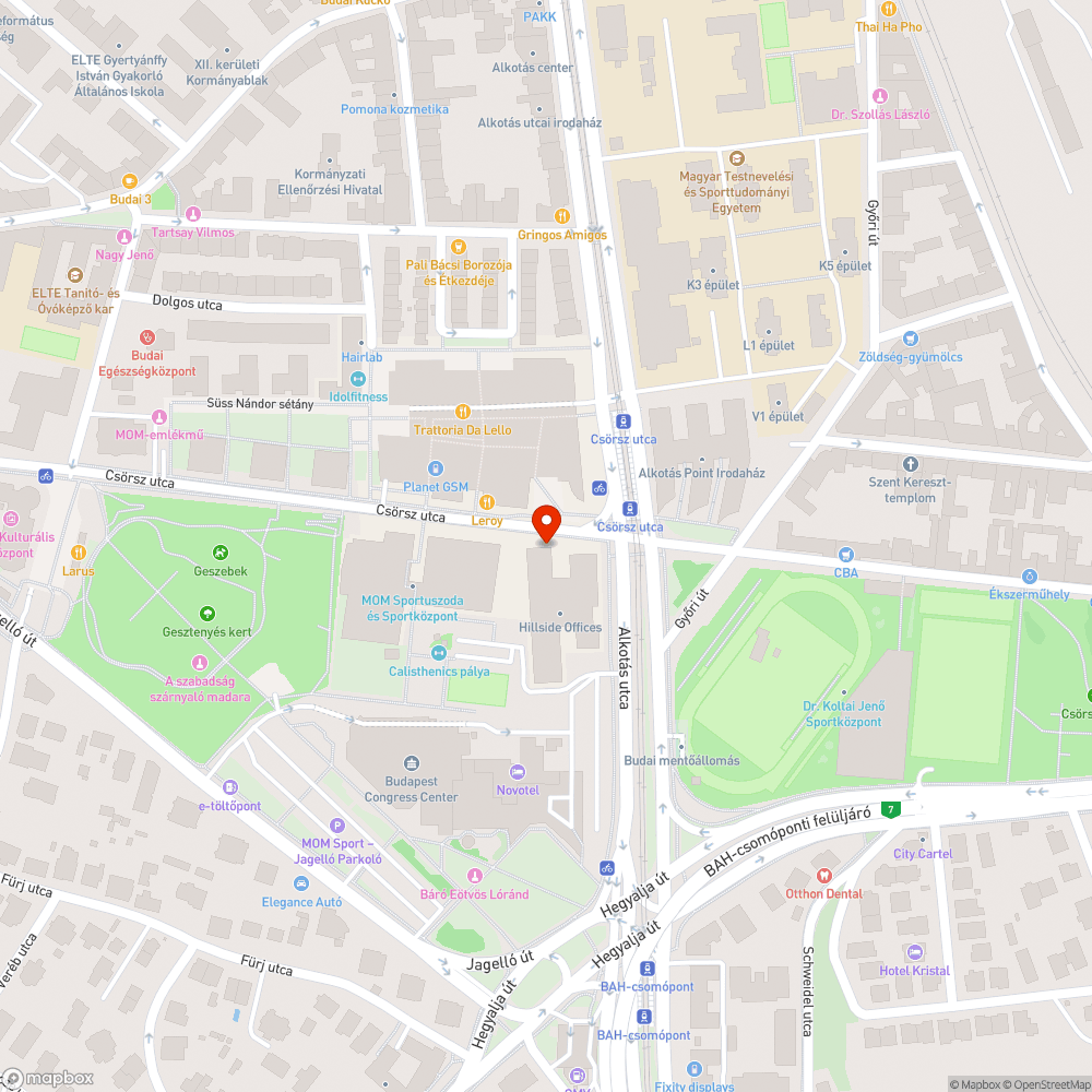 Csörsz utcai 212-es megalló a Boráros tér felé bejelentés helye