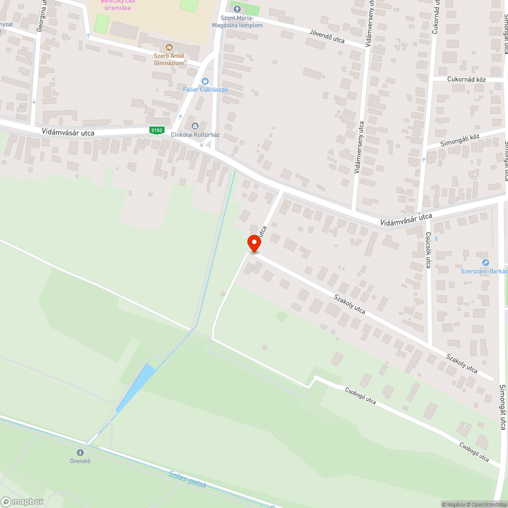 Festékes utcanévtábla bejelentés helye