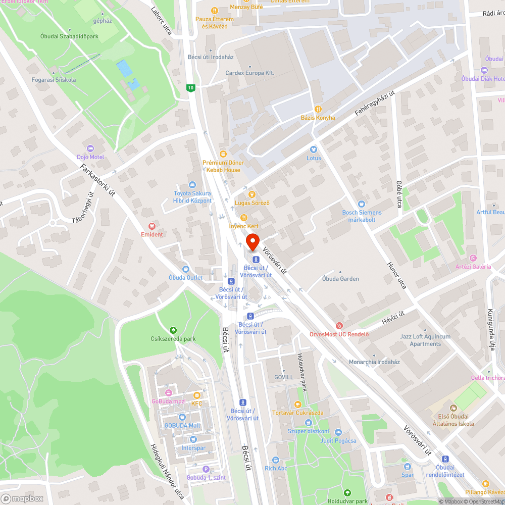 Hetek óta felbontott járda bejelentés helye