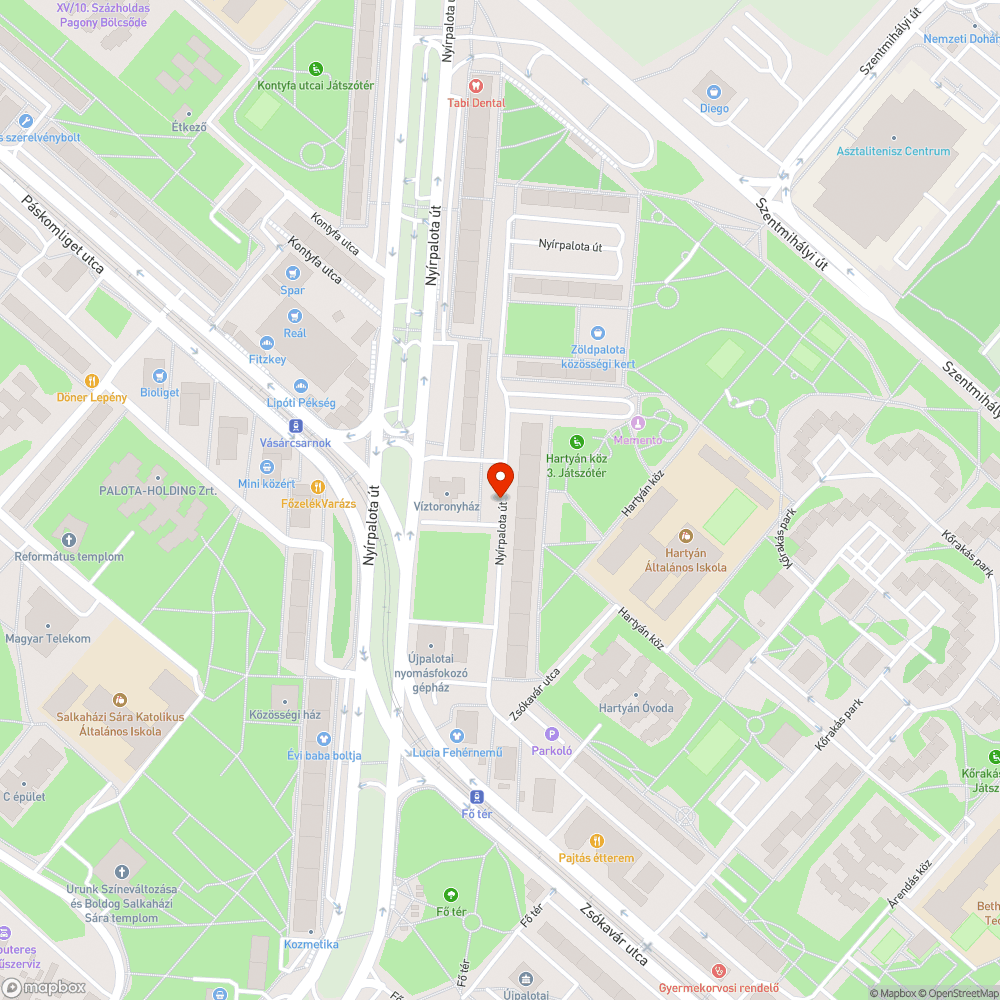 Magára hagyott autó bejelentés helye