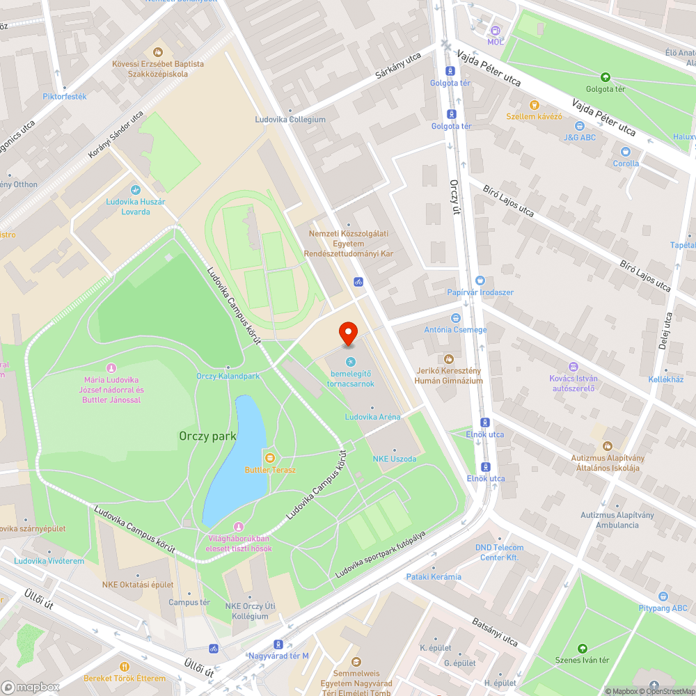 Parlagfű az Orczy-parkban bejelentés helye