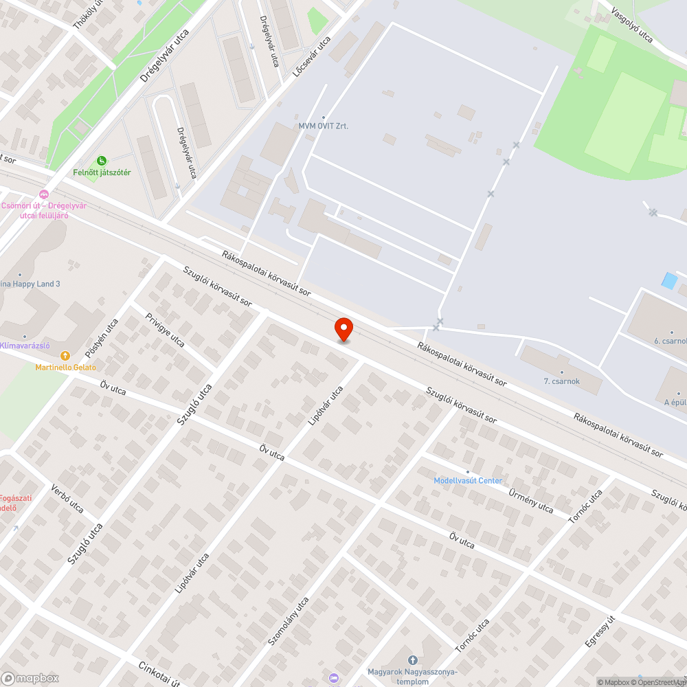 Elhagyott autó bejelentés helye