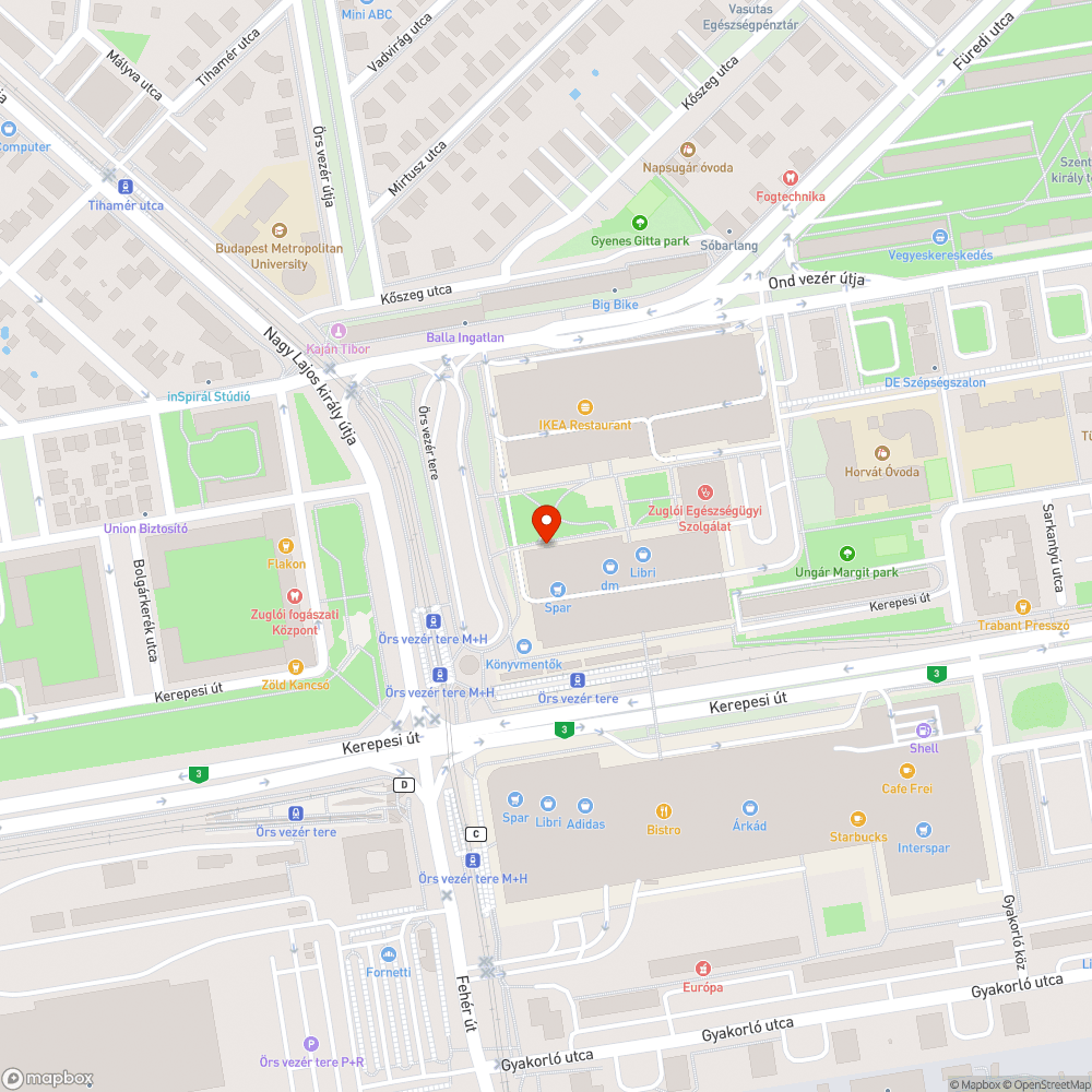 Törött ülés bejelentés helye