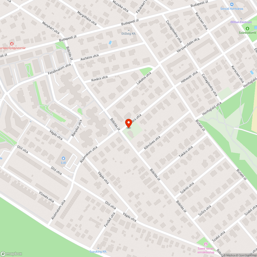 Gaz bejelentés helye