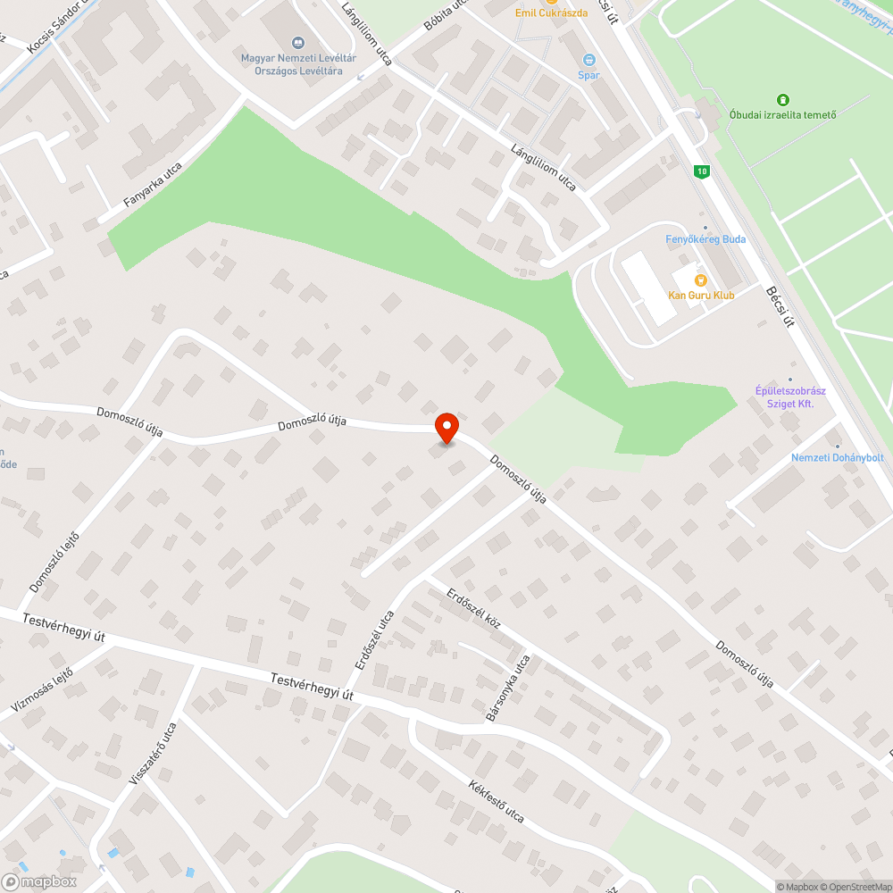 Elhagyott autó bejelentés helye