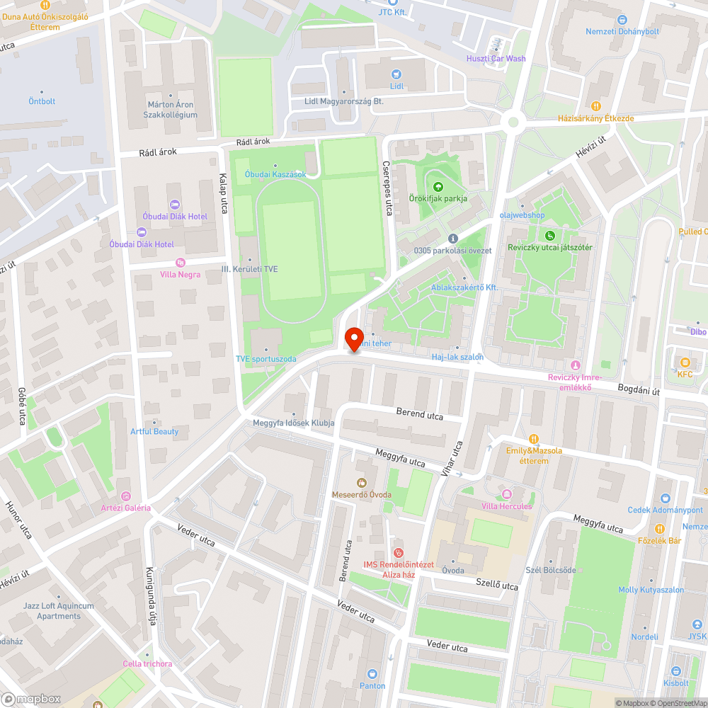 Kátyú - Bogdáni út bejelentés helye