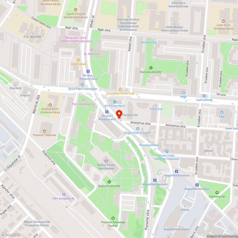 Kevés kutyakaki tároló bejelentés helye