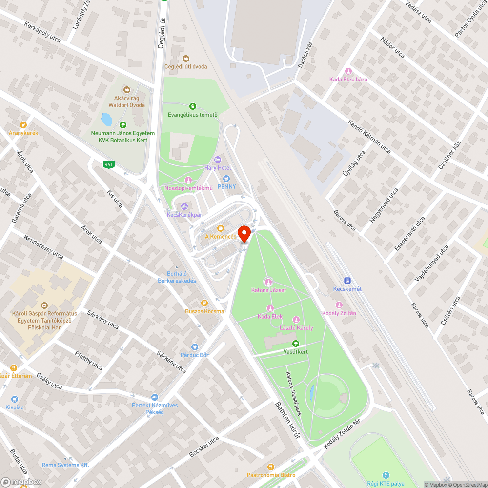 Balesetveszélyes kerítéselemek a Vasútkert mentén bejelentés helye