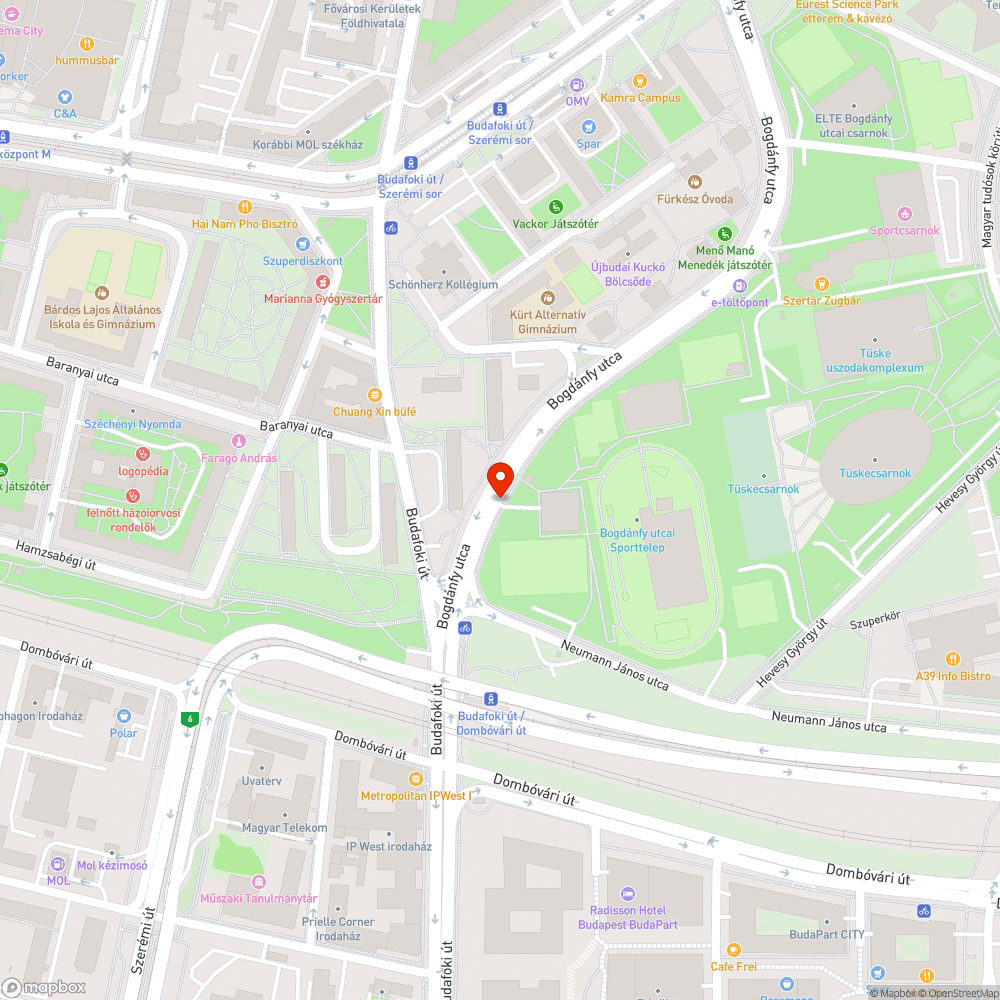 Szemetes, leveles parkolósáv és kerékpársáv bejelentés helye