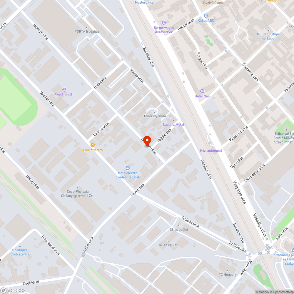 Oriasi jardat betakari gaz noveny a Jegenye utcaban bejelentés helye