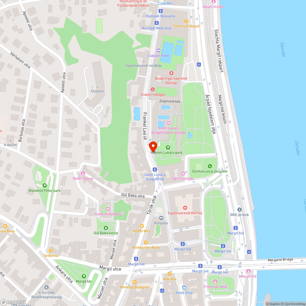 II. Szent Lukács Gyógyfürdő behajtó hibája bejelentés helye