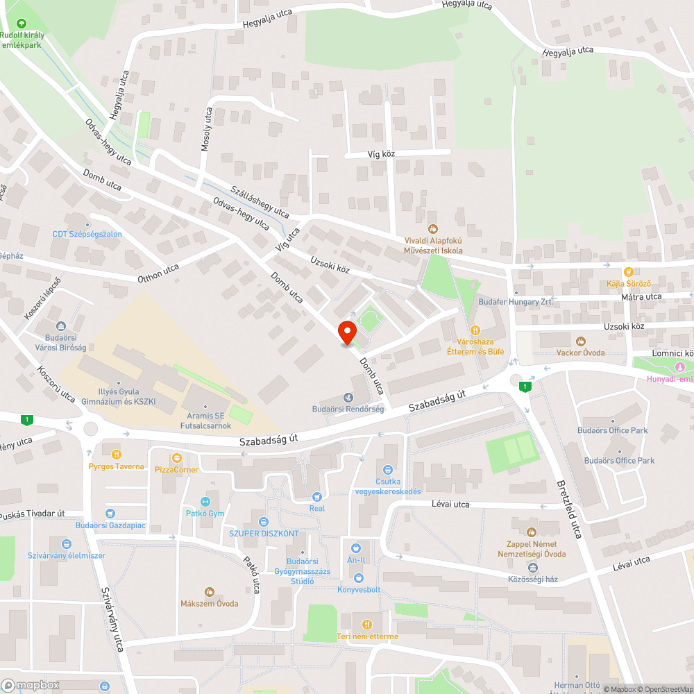 elhagyott autó bejelentés helye