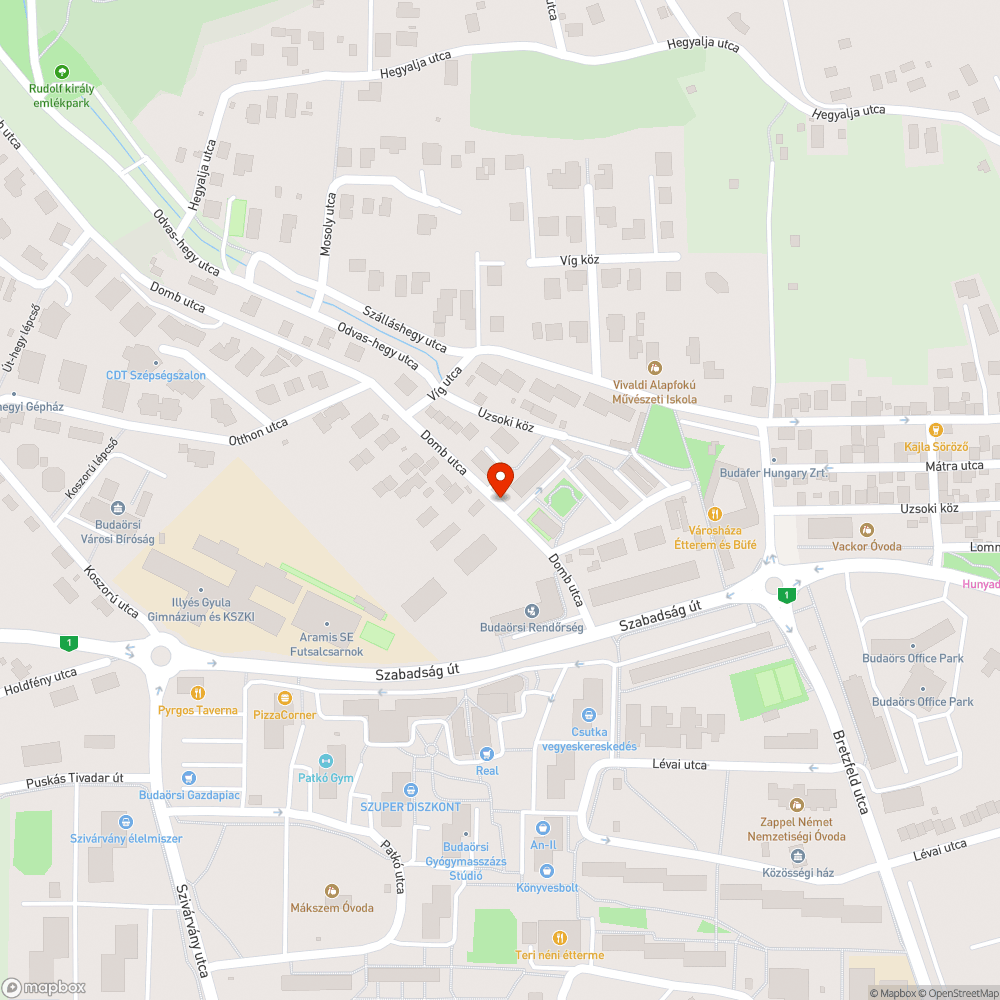 elhagyott autó bejelentés helye