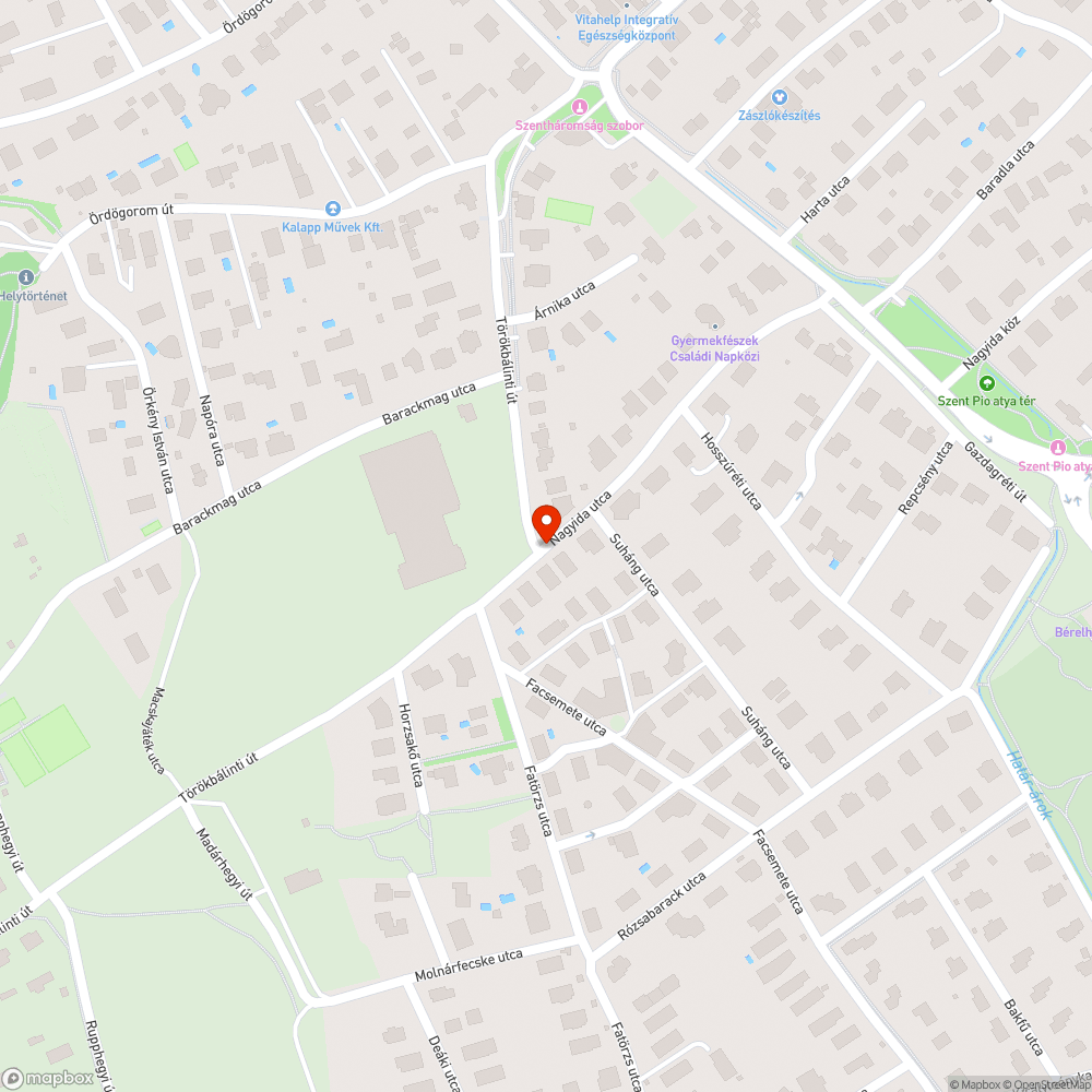 kátyú bejelentés helye