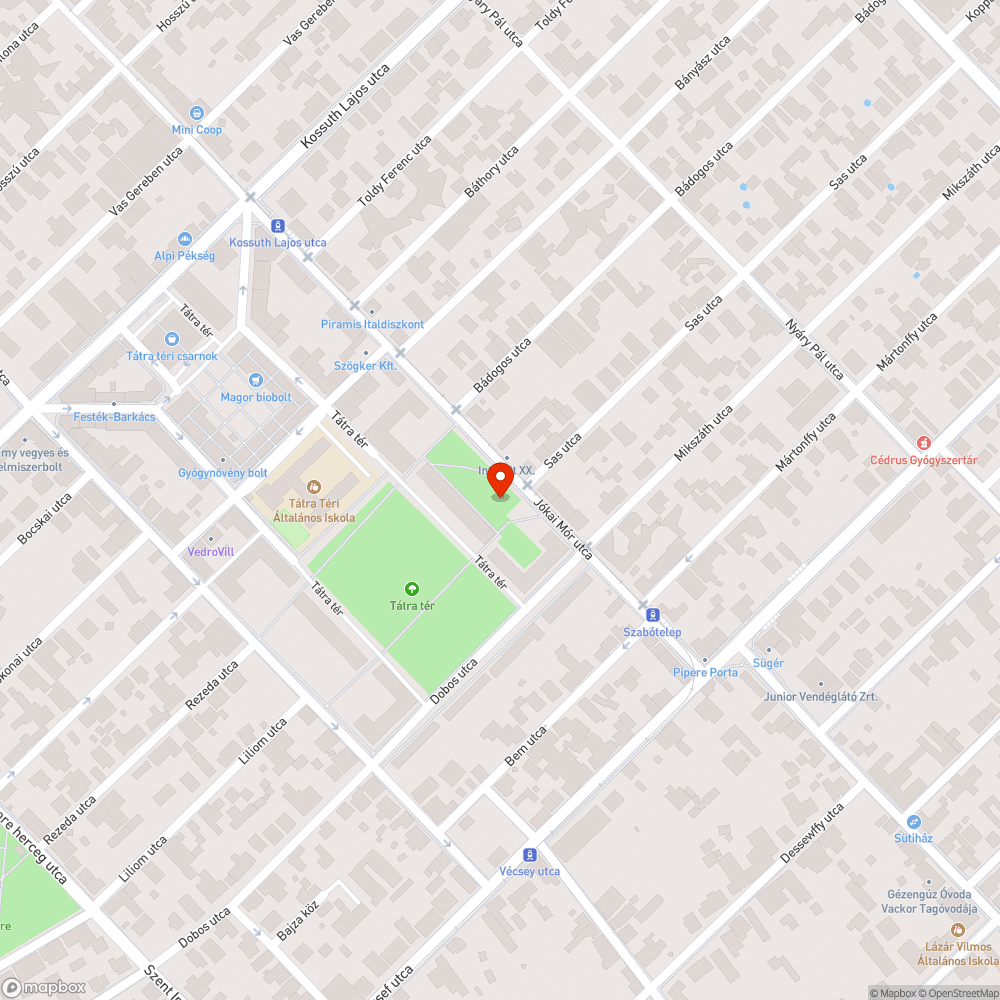 Kiszáradt fák bejelentés helye