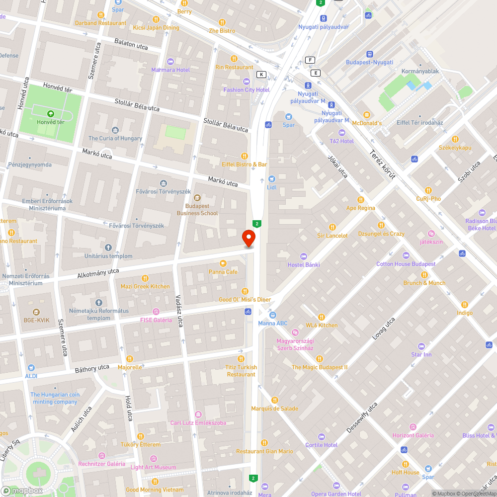 Hiányzik a kerékpársáv felfestése bejelentés helye