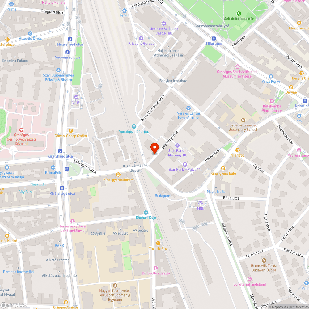 1 kerület Márvány utca bejelentés helye