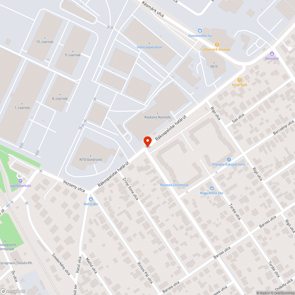 Kopott felezővonal - kanyar levágás bejelentés helye