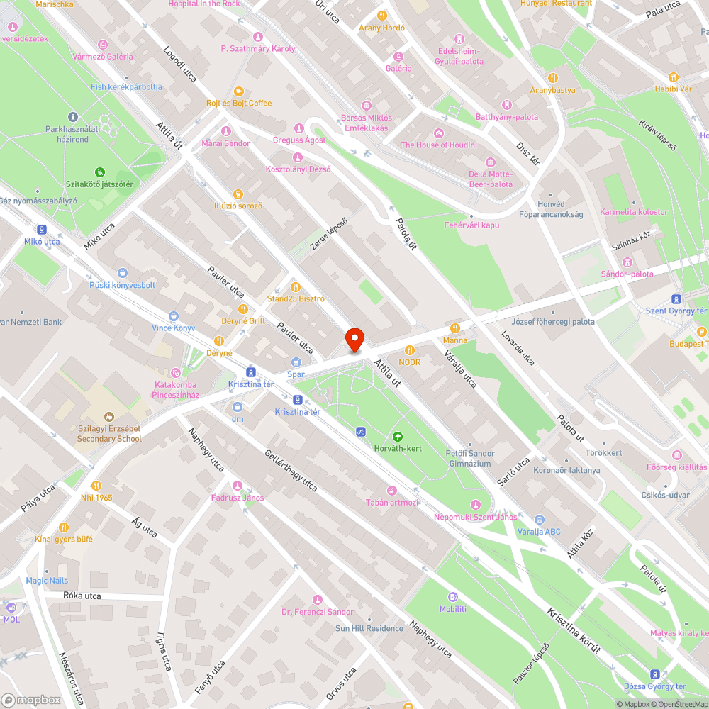 Elhagyott roncsbringa az Attila úton bejelentés helye