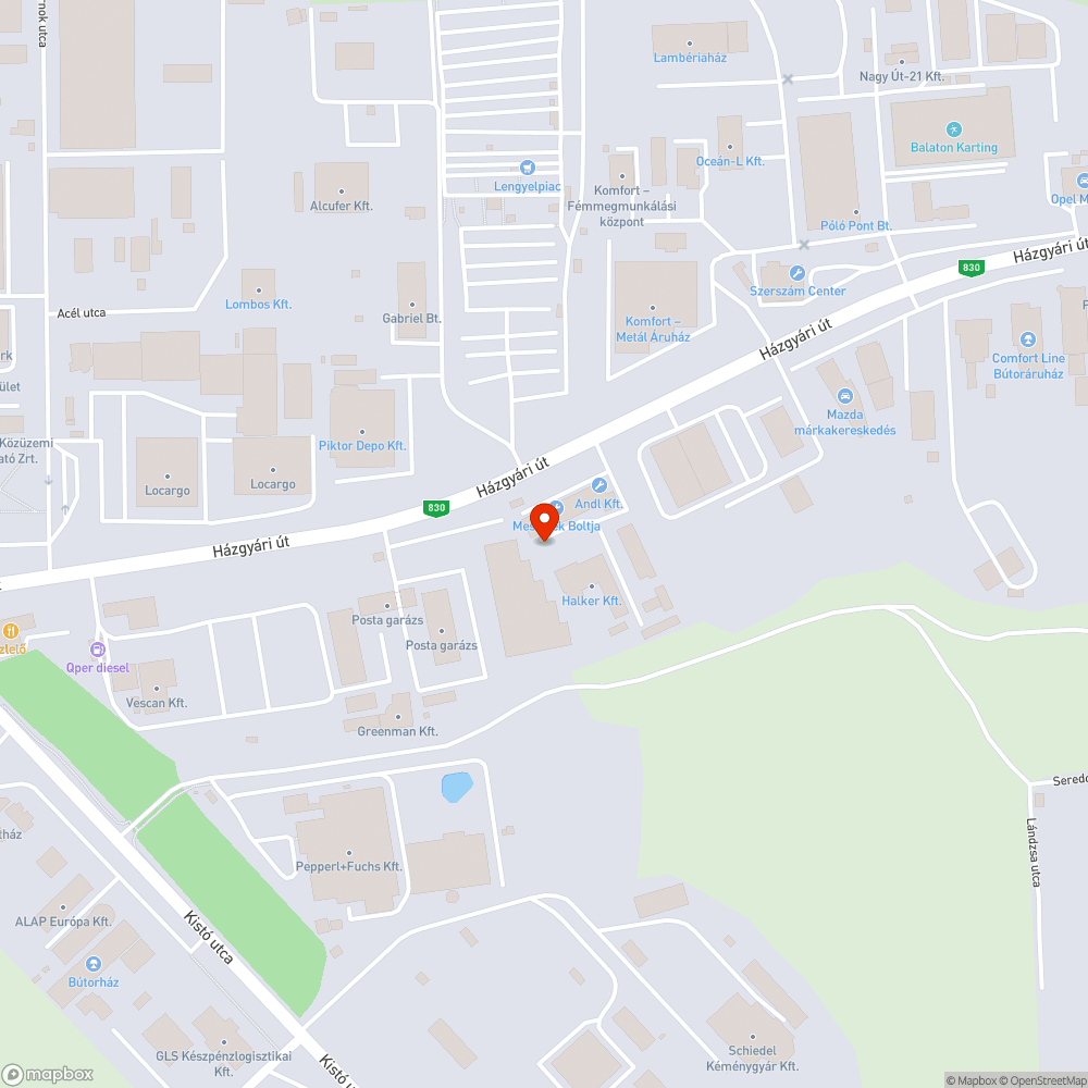 Hulladékkal, hordalékkal, kaviccsal szennyezett utak bejelentés helye