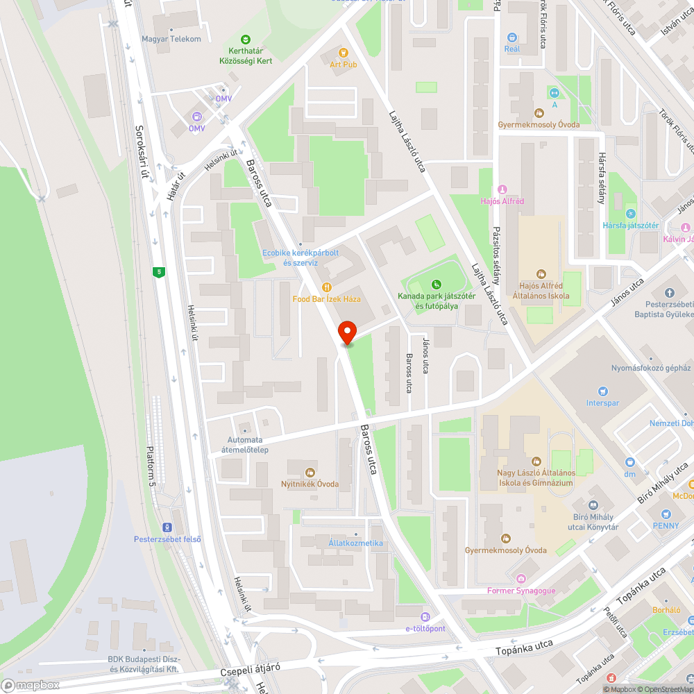 Hiányzó utcanévtábla bejelentés helye