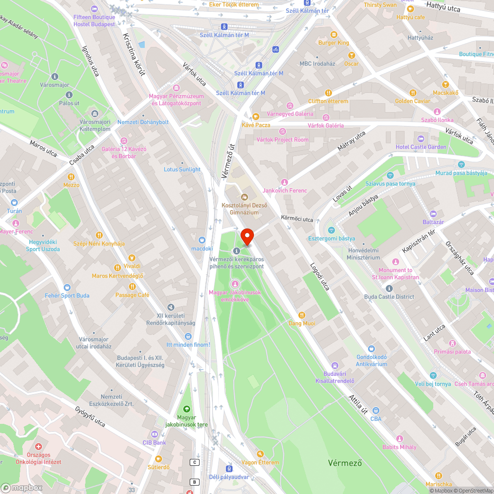 Megállótábla bejelentés helye