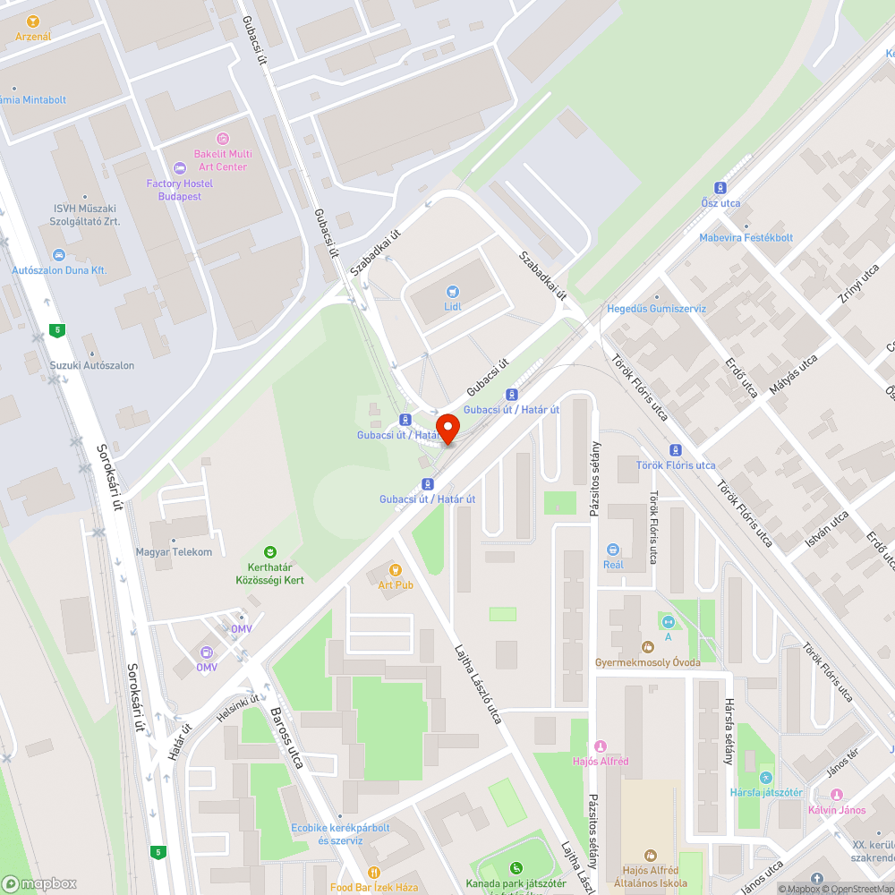 Graffitis tábla bejelentés helye