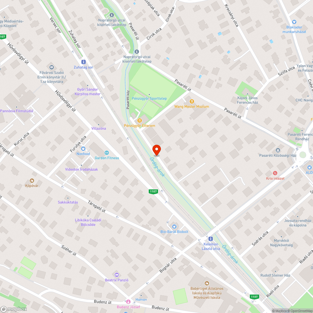 Kátyúk bejelentés helye