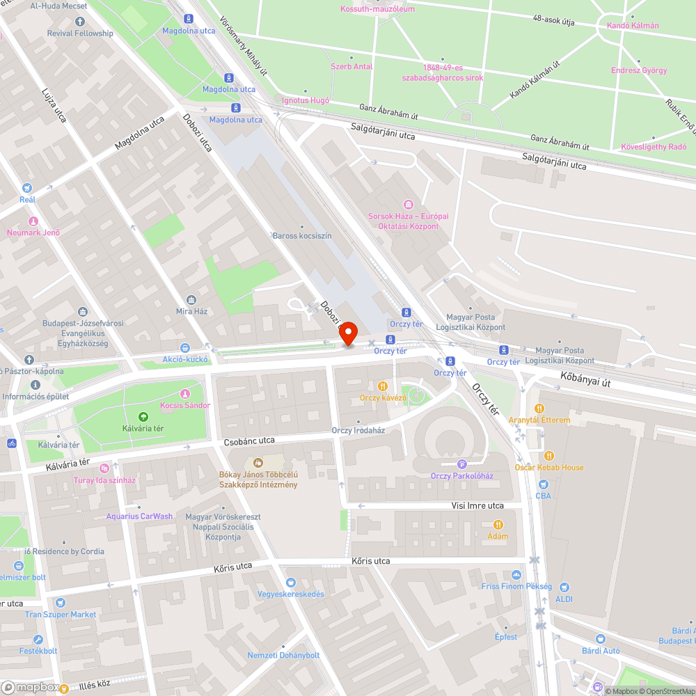 A szokásos szemétkupac az Orczy téren bejelentés helye