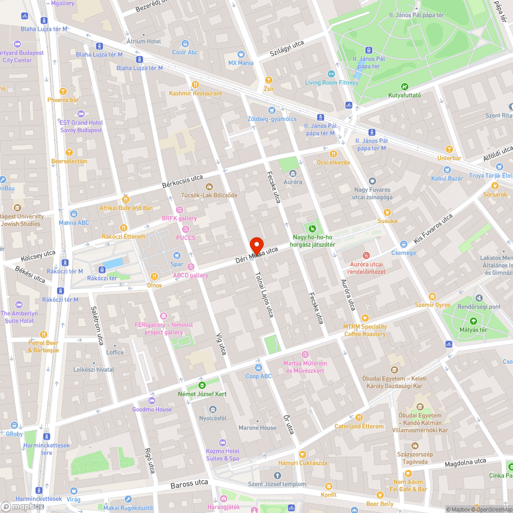 Kátyú bejelentés helye