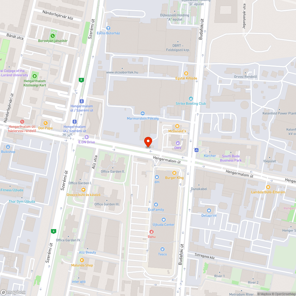 Kiszáradt fa bejelentés helye