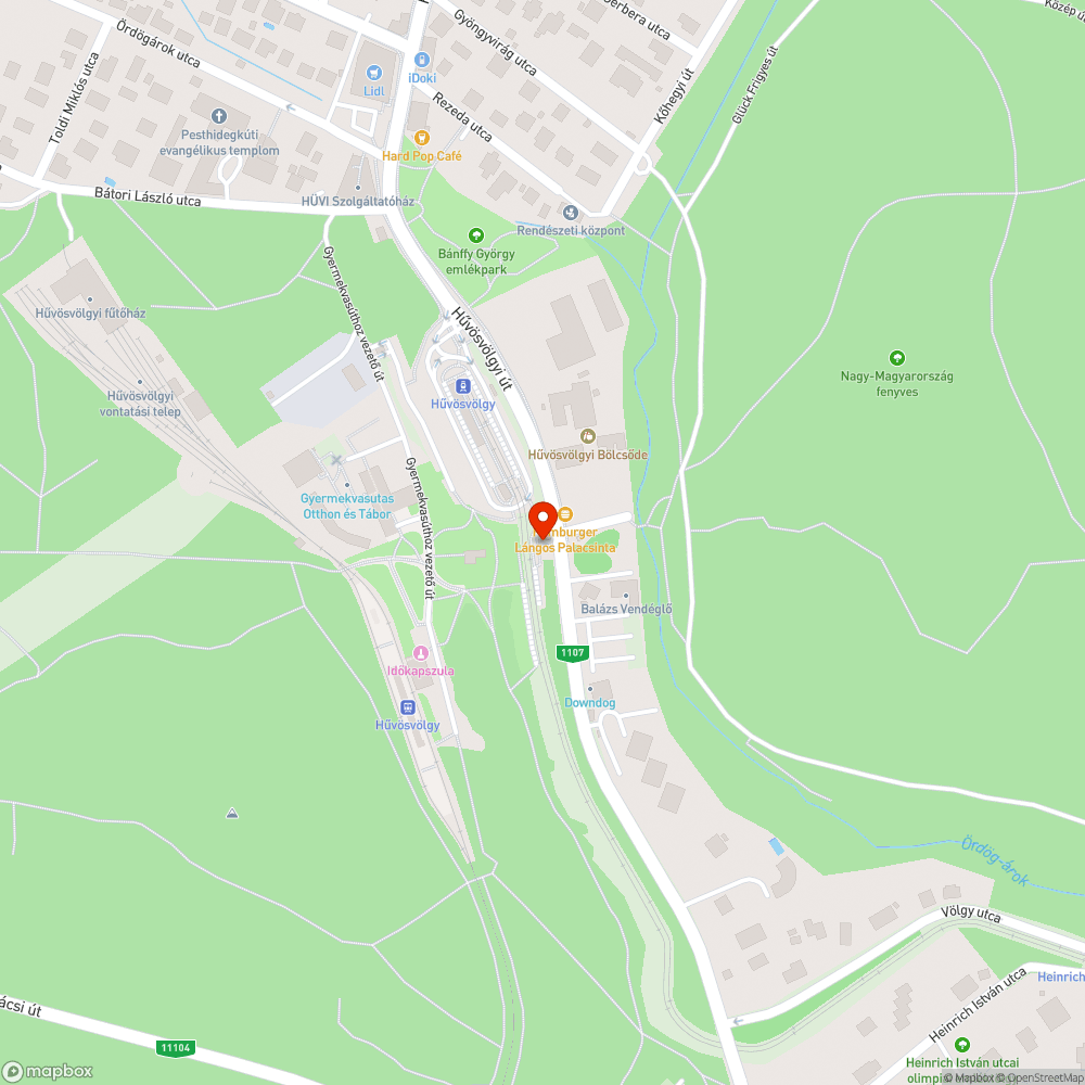 Graffitis aluljáró bejelentés helye