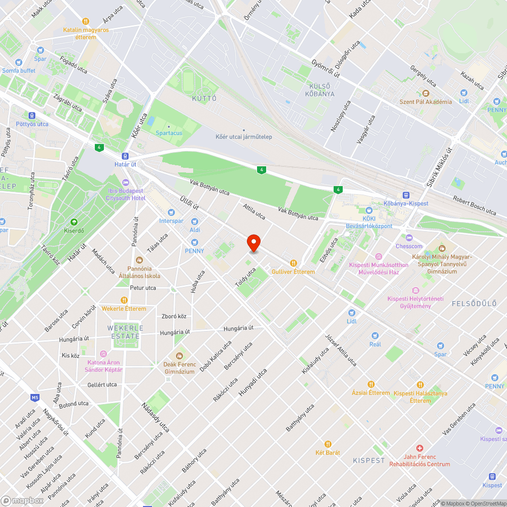 Veszélyes fa (fák?) bejelentés helye