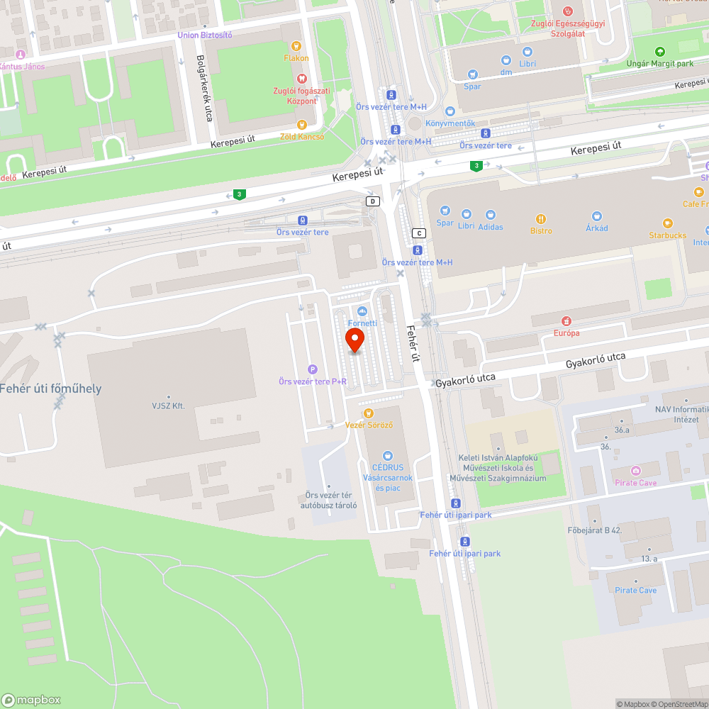 Nyíratlan zöldterület bejelentés helye