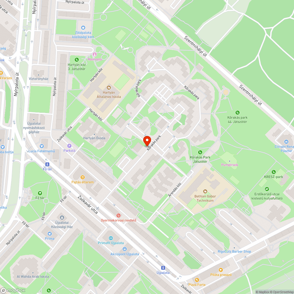 Balesetveszélyes járda bejelentés helye