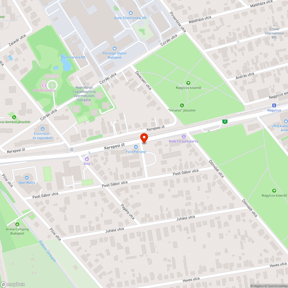 Bicikliut takarasban bejelentés helye